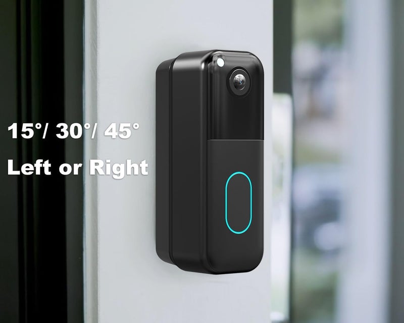 Gresus Blink Doorbell Mount, Adjustable (15 to 45 Degrees) Corner Mount,No-Drill Mounting Bracket for Blink Doorbell Camera(1st & 2nd Gen), Wide Viewing Angle Mount,Black - Image 5